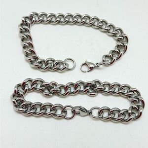 NWT Men’s and Unisex Stainless Steel Bracelet, Doesn’t Tarnish, Multi Lengths